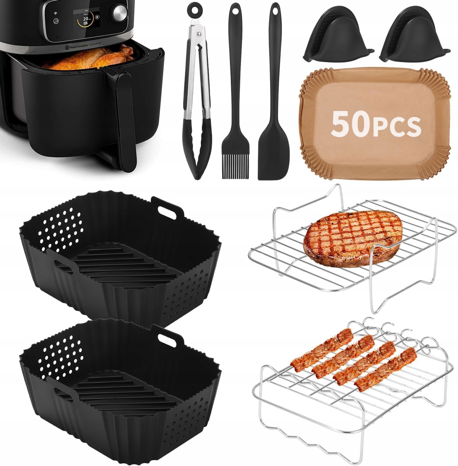 Dual Zone Sada Příslušenství Pro Fritézu Ninja Foodi 14 El. Airfryer