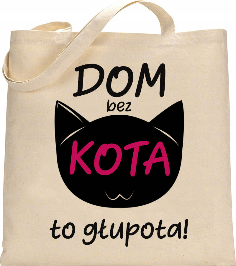 EKO TORBA ZAKUPOWA GOTOWE WZORY Z KOTAMI - KN09