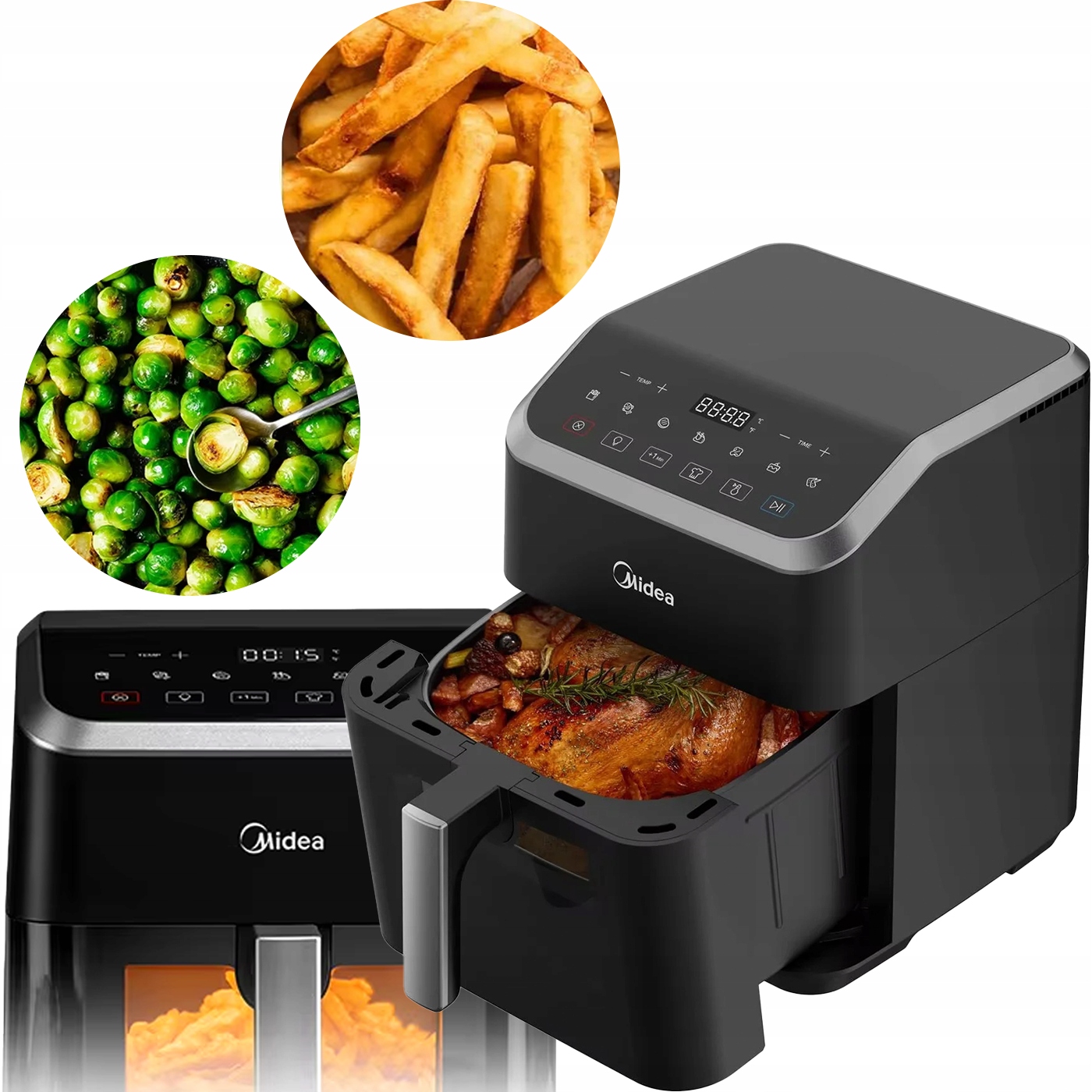 Beztuková Fritéza 7 l rýchle zahriatie 7 programov Pekáreň Fryer