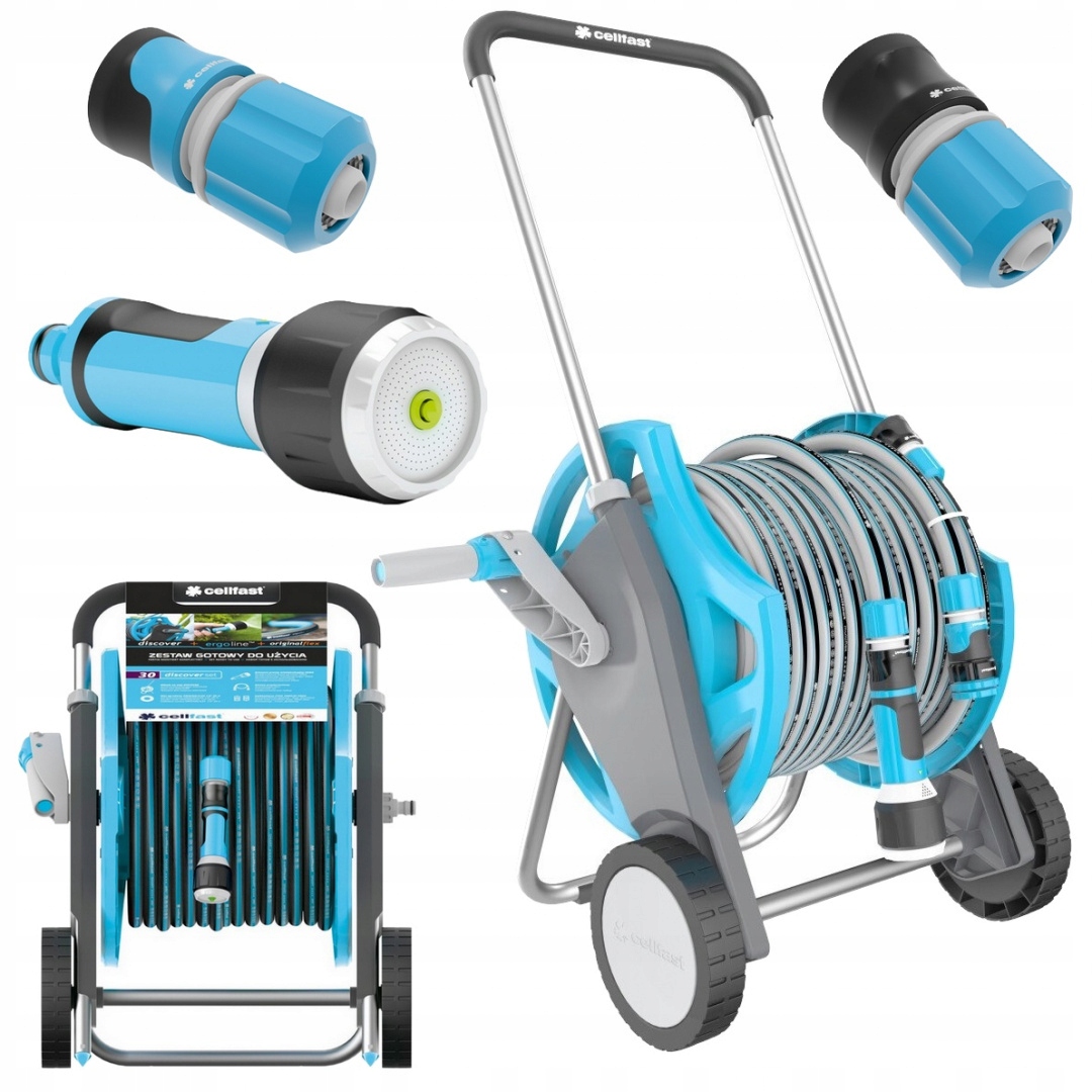 Zahradní Set Discover Vozík Na Hadici 30 m Zavlažovač
