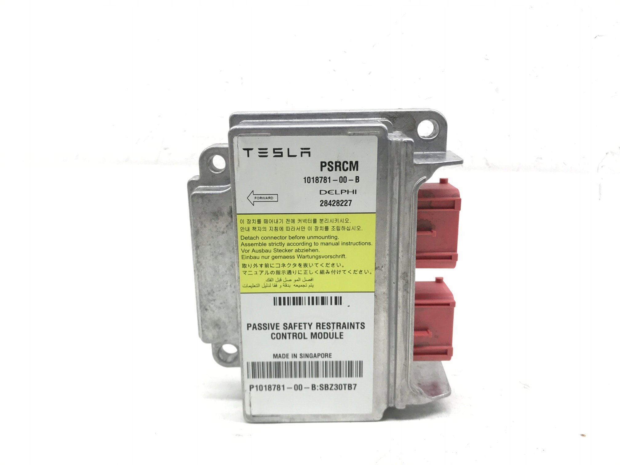 tesla MODEL S Блок airbag подушки безопасности 1018781-00-B