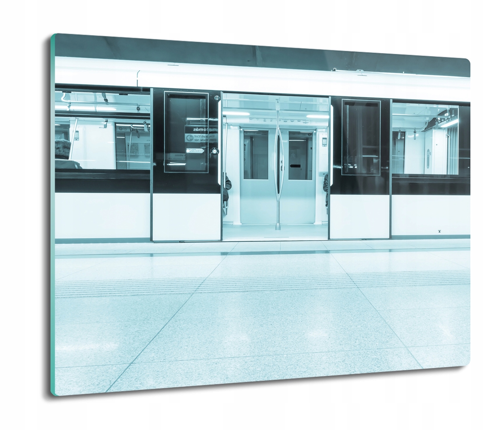 

Metro pociąg podróż 60x52 deska nowoczesna szklana