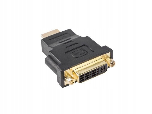 Adapter Lanberg AD-0014-BK (hdmi M DVI-I F; kolor czarny)