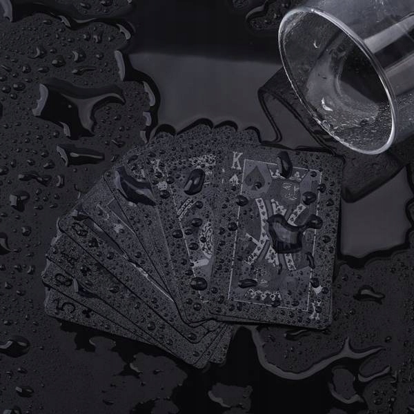 KARTY DO GRY Czarne Talia 54 szt. na Prezent Typ Podstawa