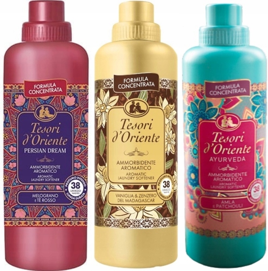 Levně Tesori d'Oriente Sada 3 italských oplachovacích přípravků 760 ml Pva