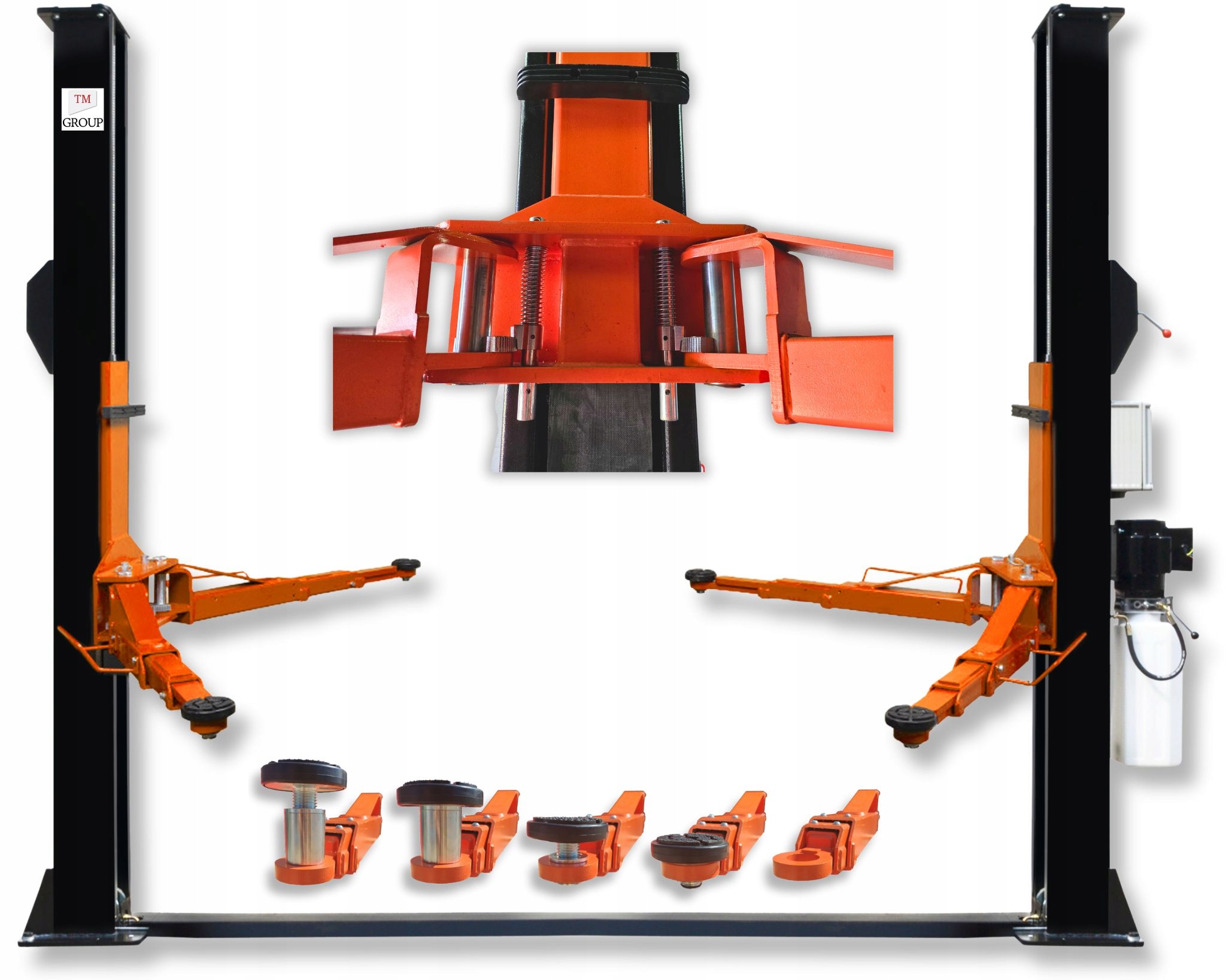 Podnośnik dwukolumnowy TM-Group 4000 kg elektrohydrauliczny 1930 mm