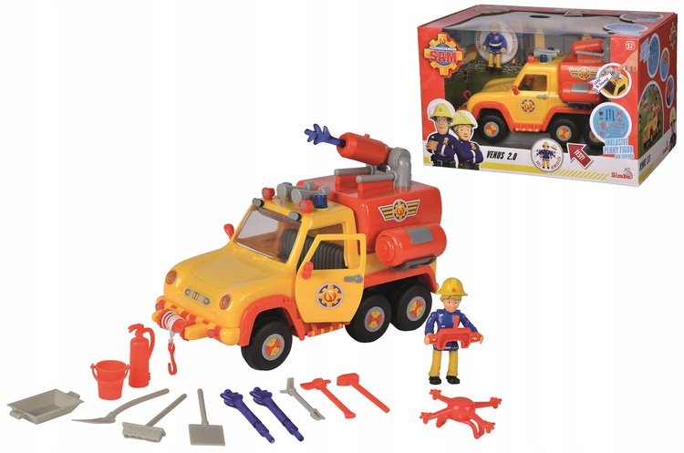 POJAZD WÓZ STRAŻACKI STRAŻAK SAM VENUS 2.0 FIGURKA PENNY Model Venus 2.0