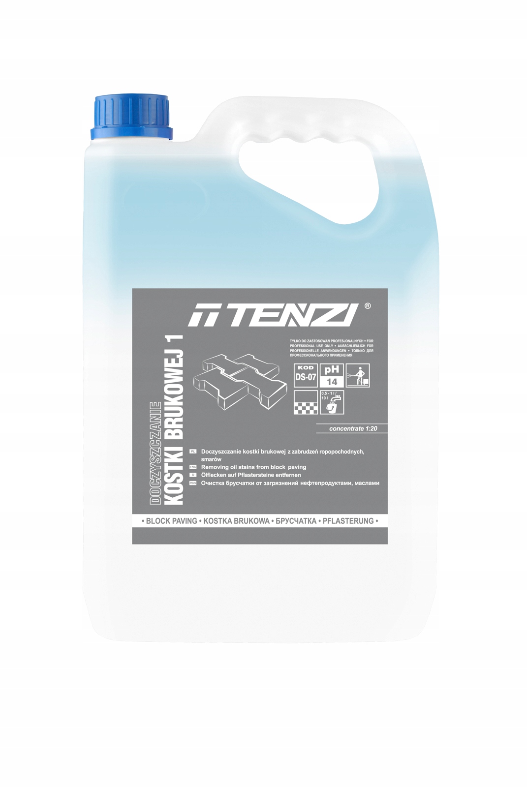 

Tenzi Doczyszczanie kostki brukowej 1 - 5L = 500m2