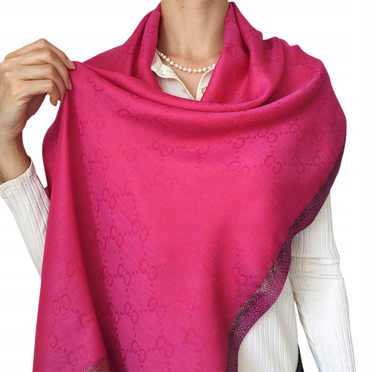 DAMSKI SZAL ELEGANCKI SZALIK KOLORY Materiał dominujący wiskoza