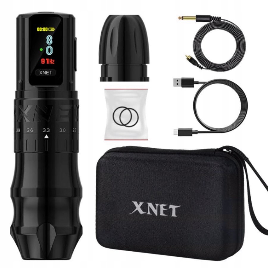 Strojek na na tetování Xnet Bestia Wireless bezdrátový 2400 mAh černý