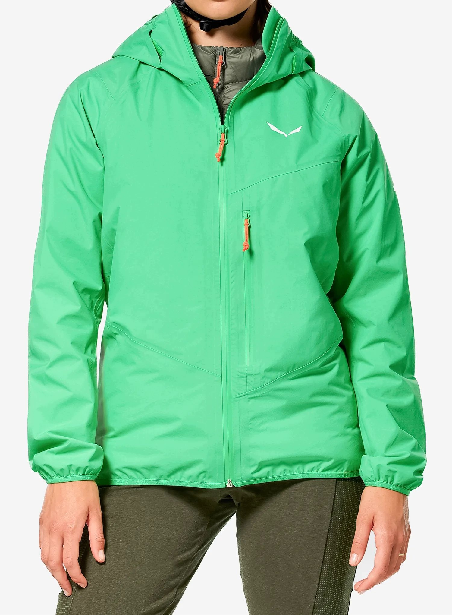 Dámská nepromokavá bunda Salewa Agner 3 Ptx 3L Jacket i. zelená Xs