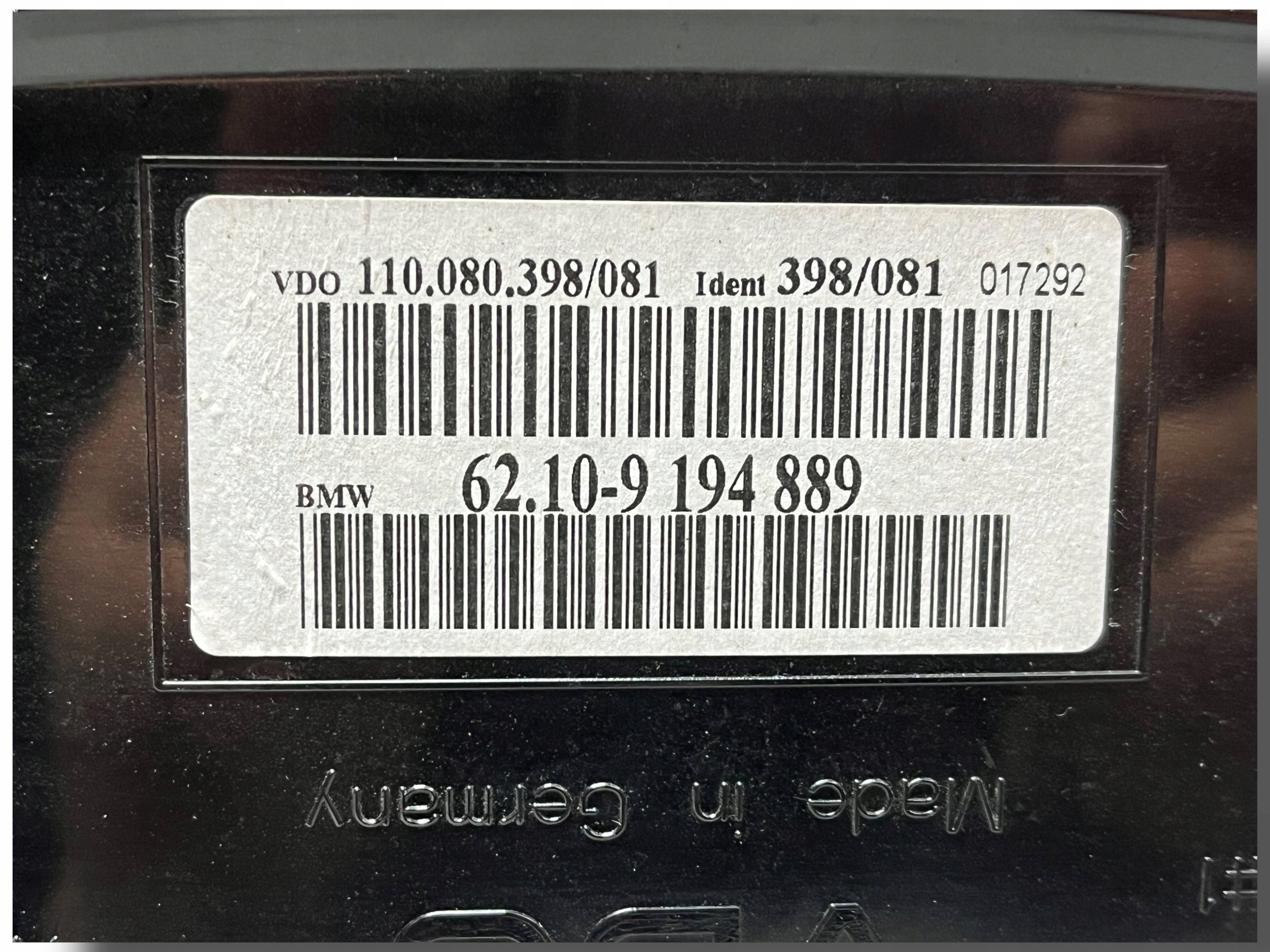dials BMW 5 TOURING (E61) 62109194889 2.5L diesel 2009 !J