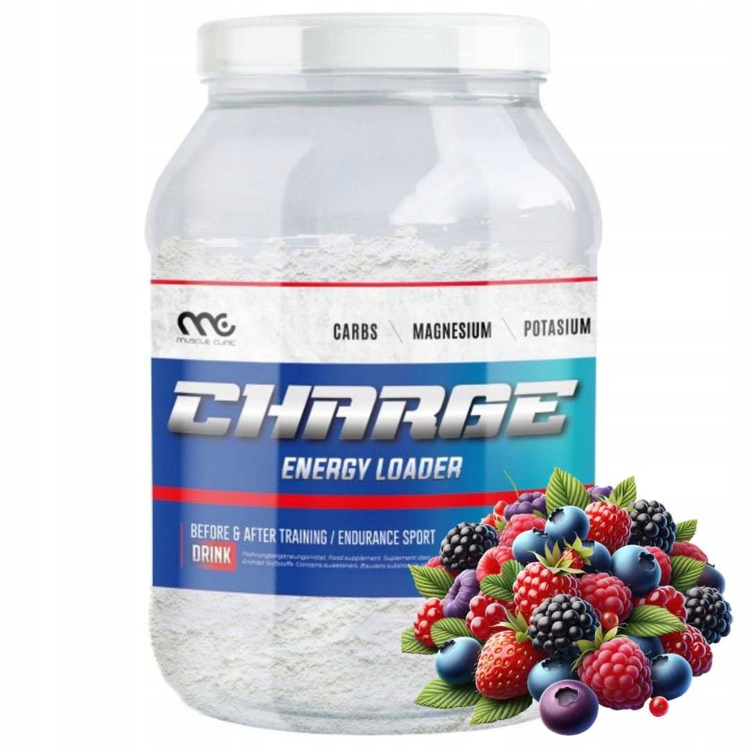 Muscle Clinic ChargeUP 1000g Carbo MIX lesní ovoce sacharidy uhlí