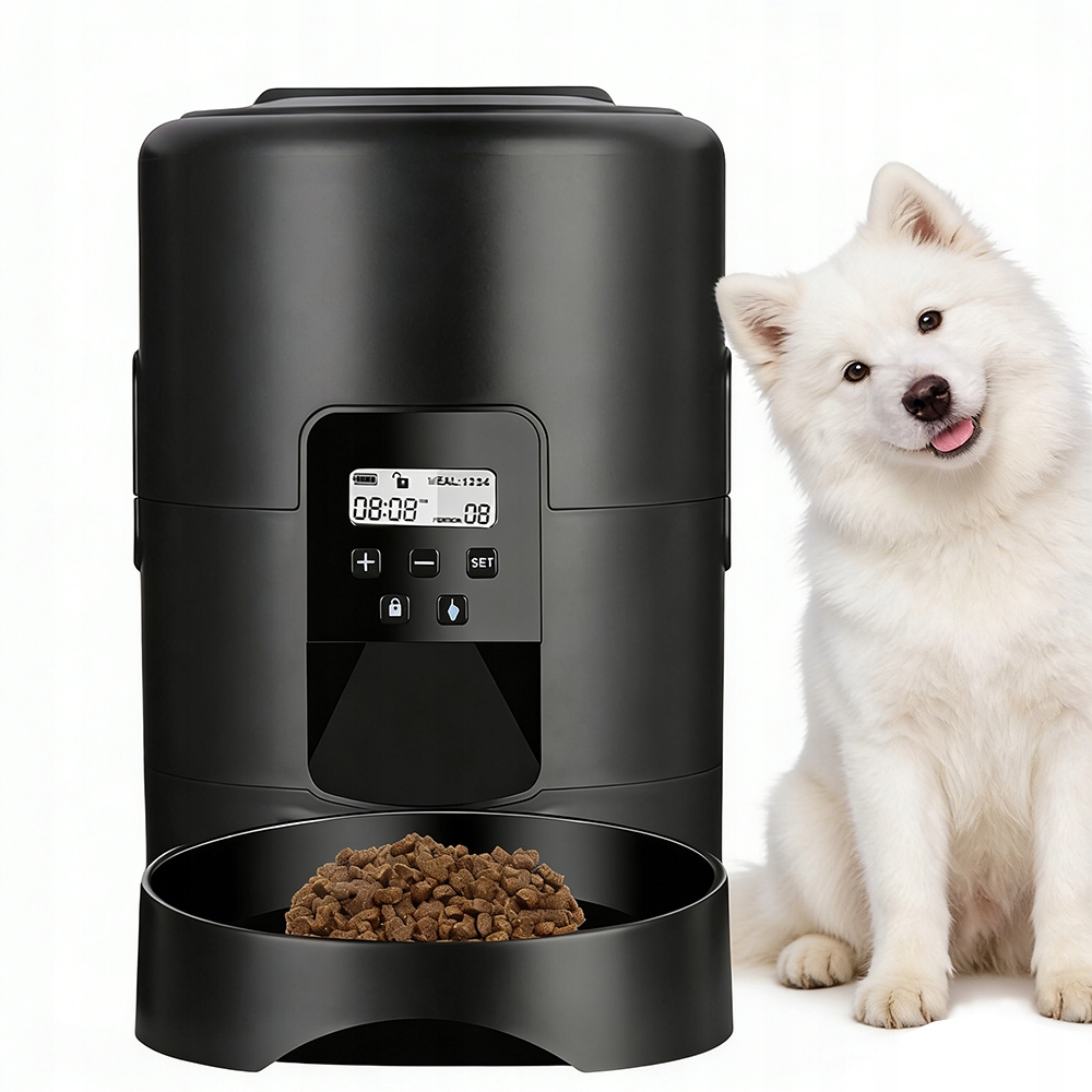 Levně Inteligentní Automatický Dávkovač Krmiva LCD S Nastavitelnou Porcí Pro Psa Kočku