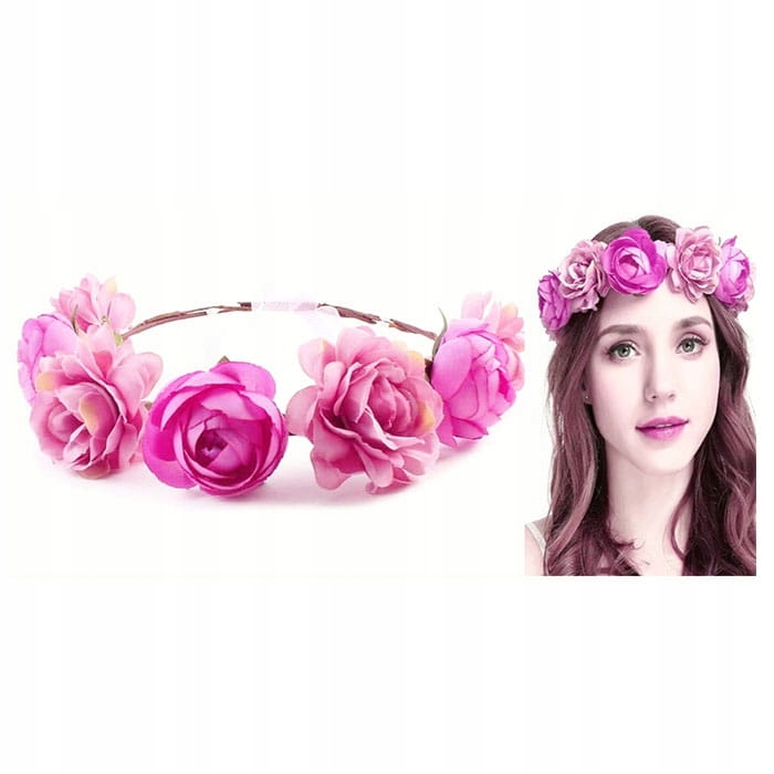 Pásek Věnec Velký Krásný Růžové Růže 12 Ks