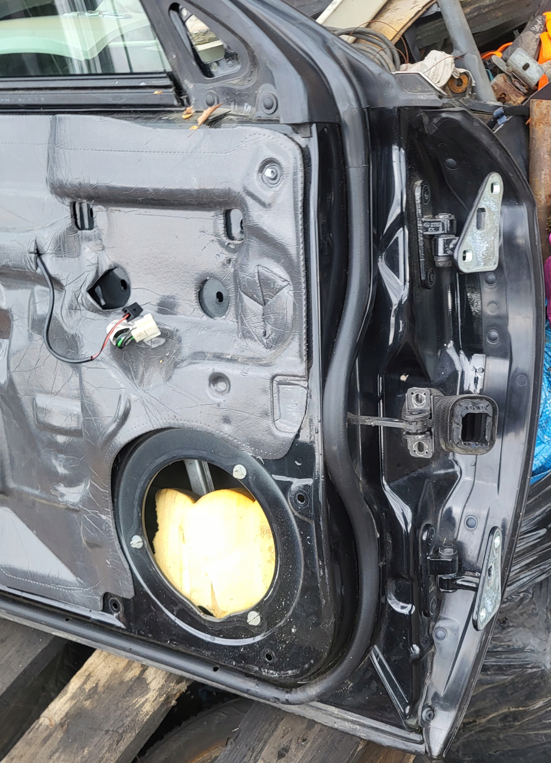 door complete mirror left front MERCEDES CLS W219 black,