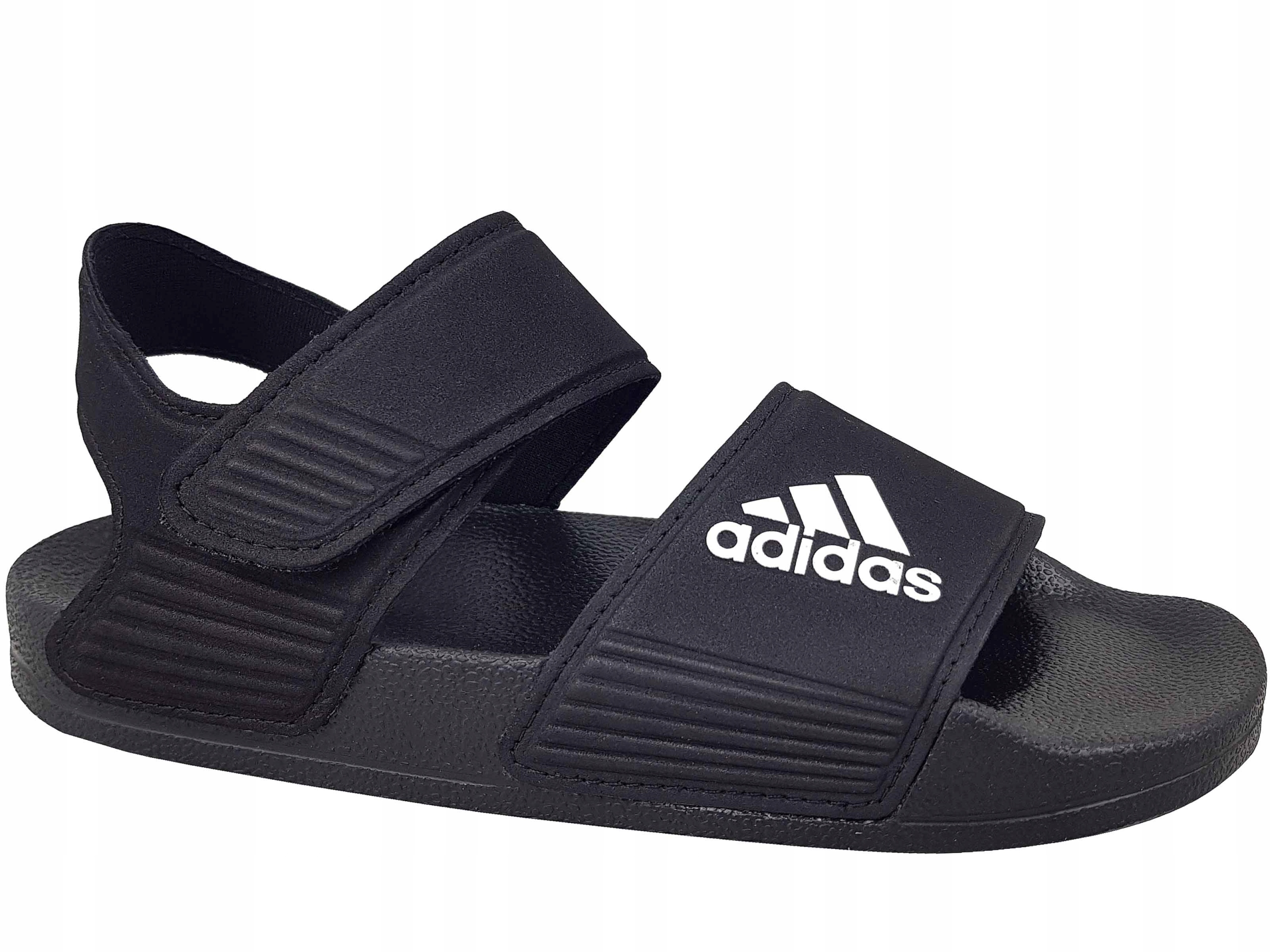 Sandałki adidas piankowe czarne i białe rzepy GW0344 rozmiar 37