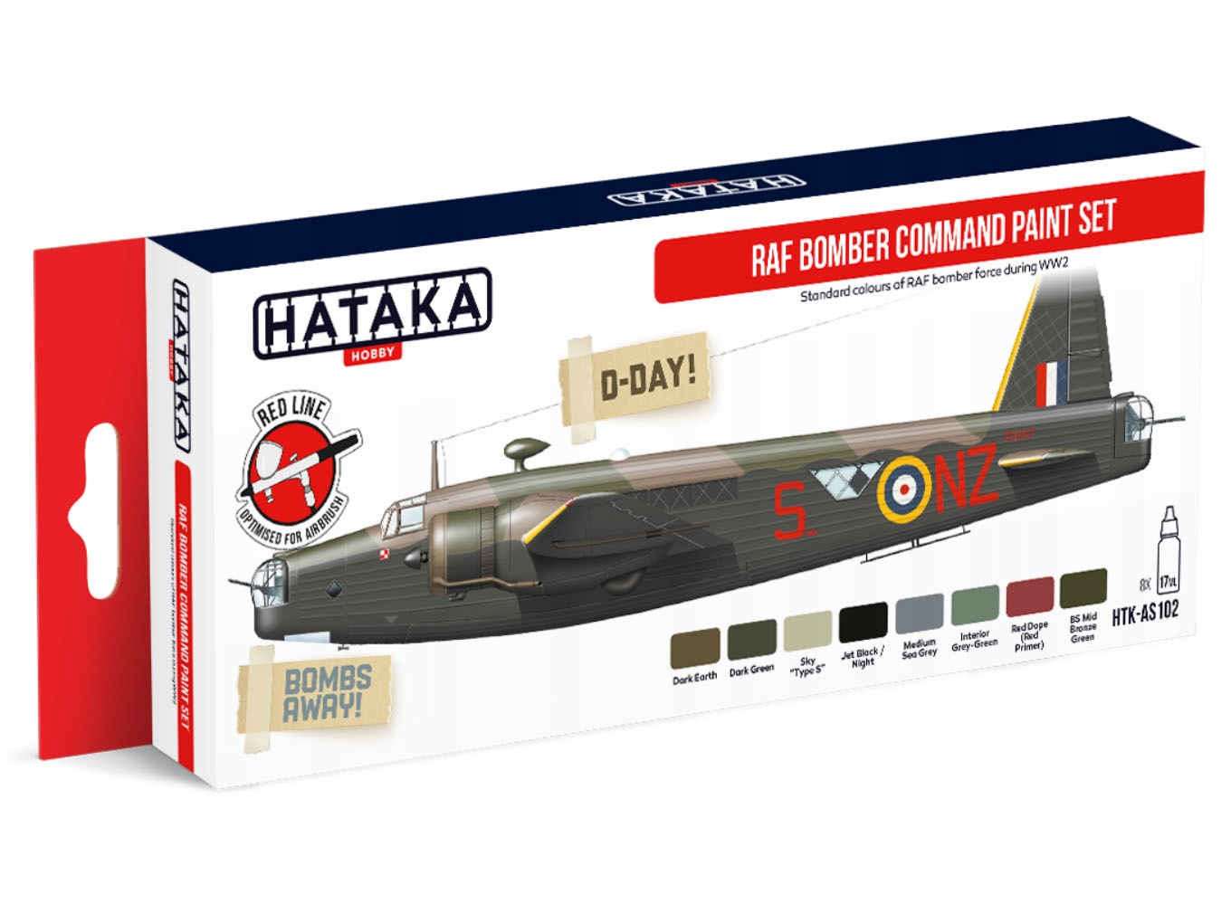 Sada akrylových barev Raf Bomber Command HTK-AS102 Hataka