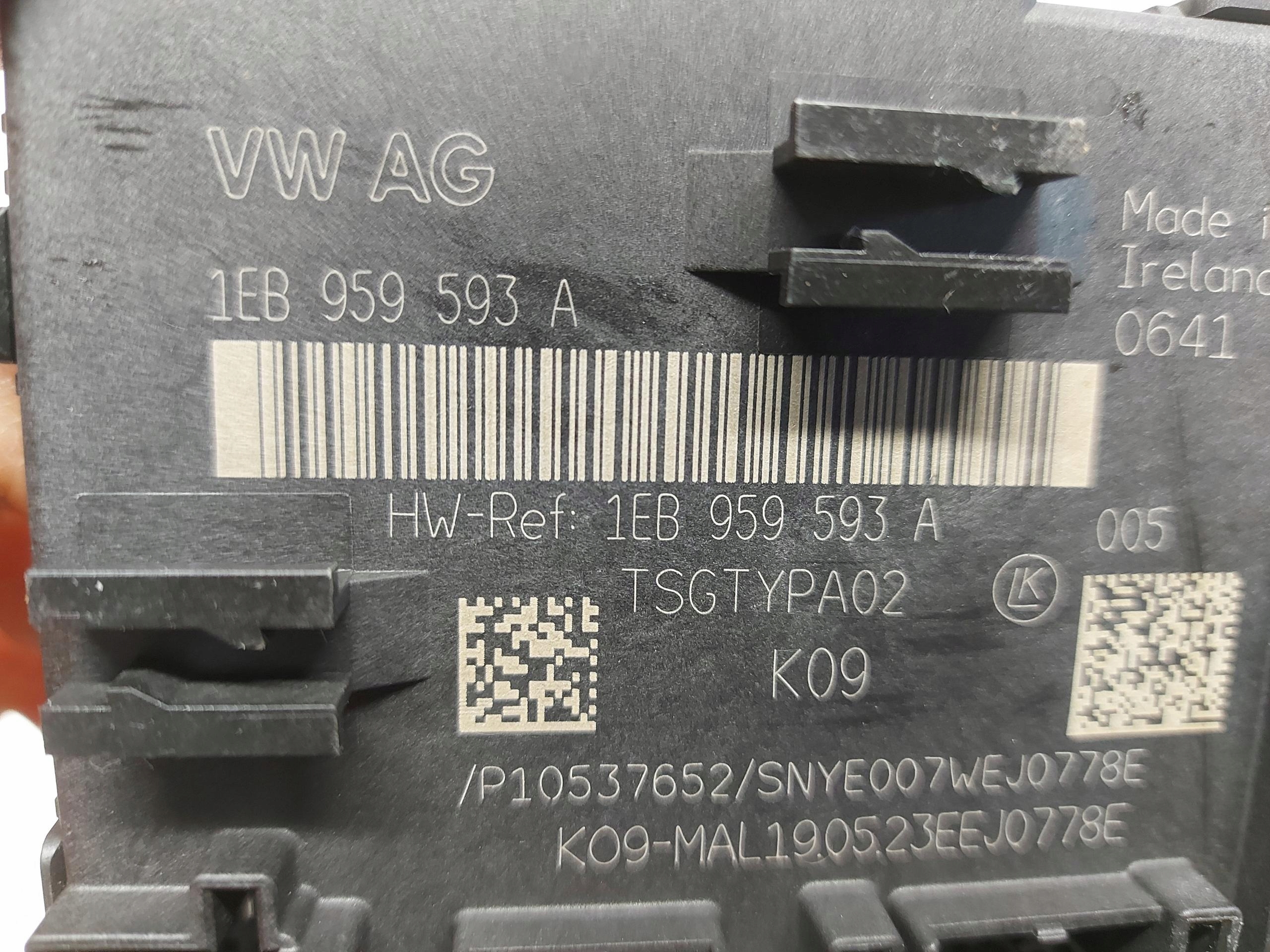 Audi Q4 E-TRON 89A 89E module control unit door right front 1EB959593