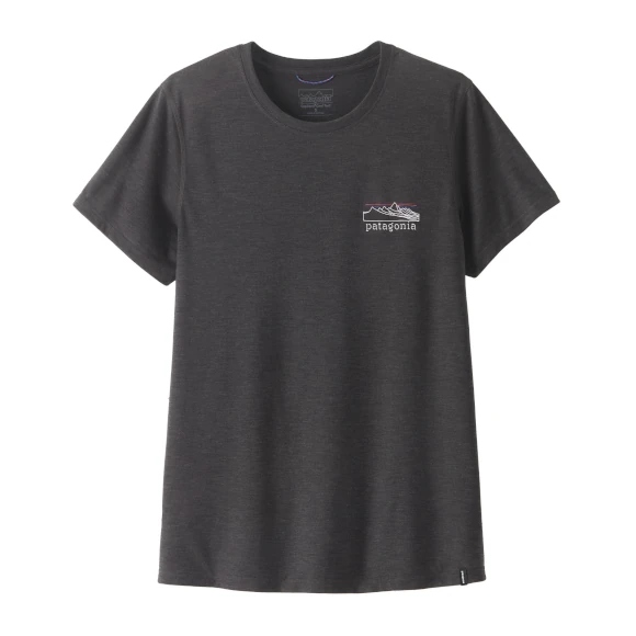 Koszulka damska Patagonia Capilene Cool Trail Stratapeaks Ink Black: L