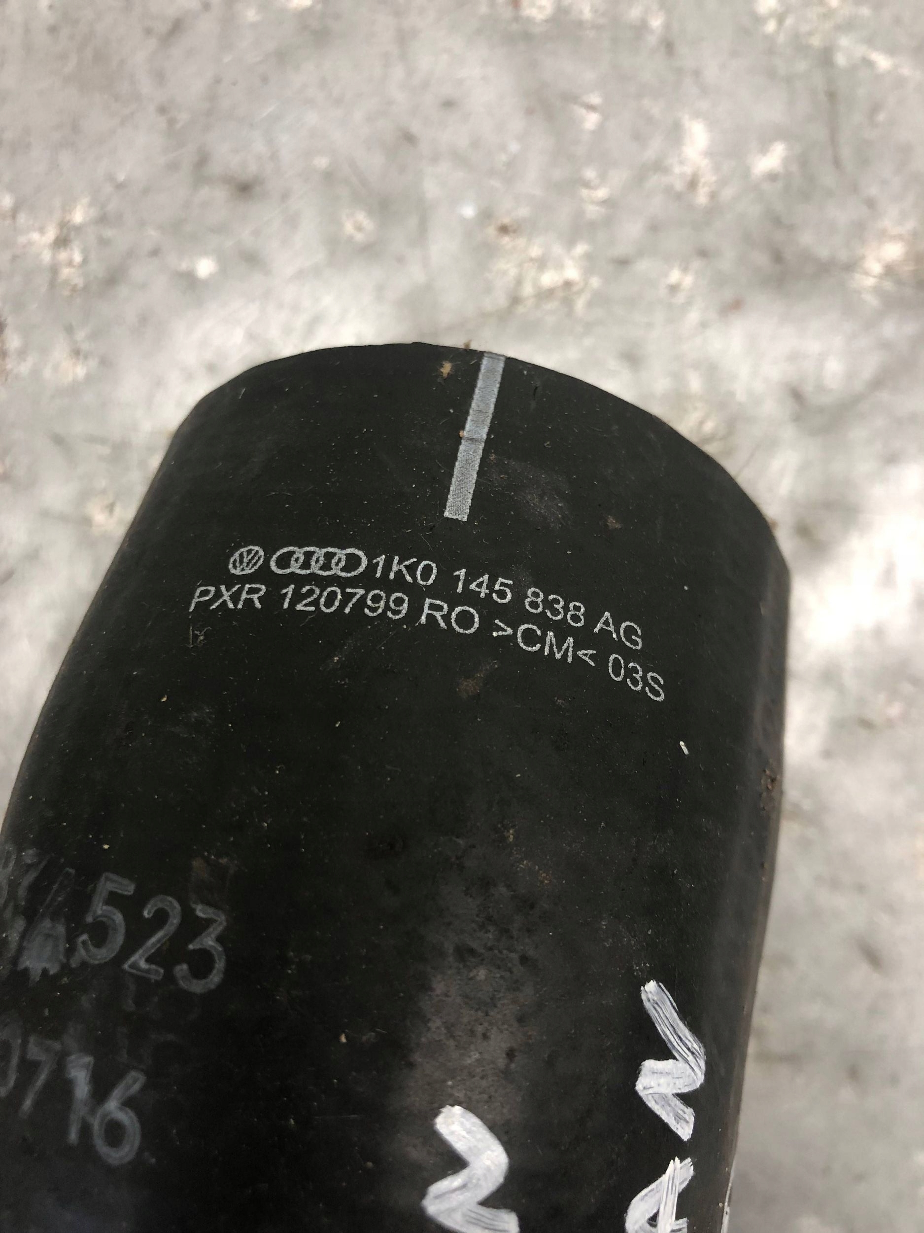 cijev prijenos interkulera VW TIGUAN SHARAN 1K0145838AG