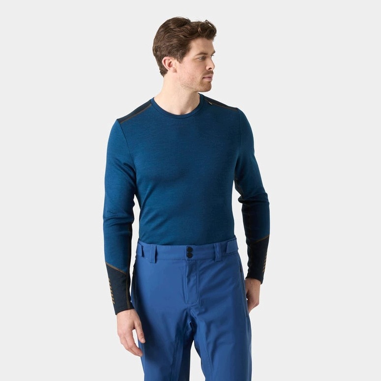 Koszulka Termoaktywna M Helly Hannsen Lifa Merino Midw Crew Base bl L
