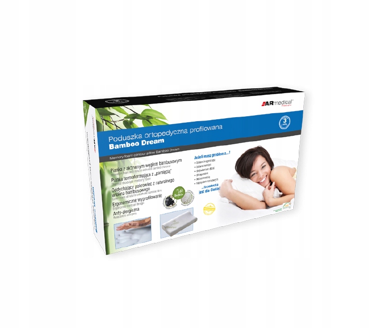 PODUSZKA ORTOPEDYCZNA BAMBOO DREAM PROFILOWANA MFP-5030BF ARMEDICAL