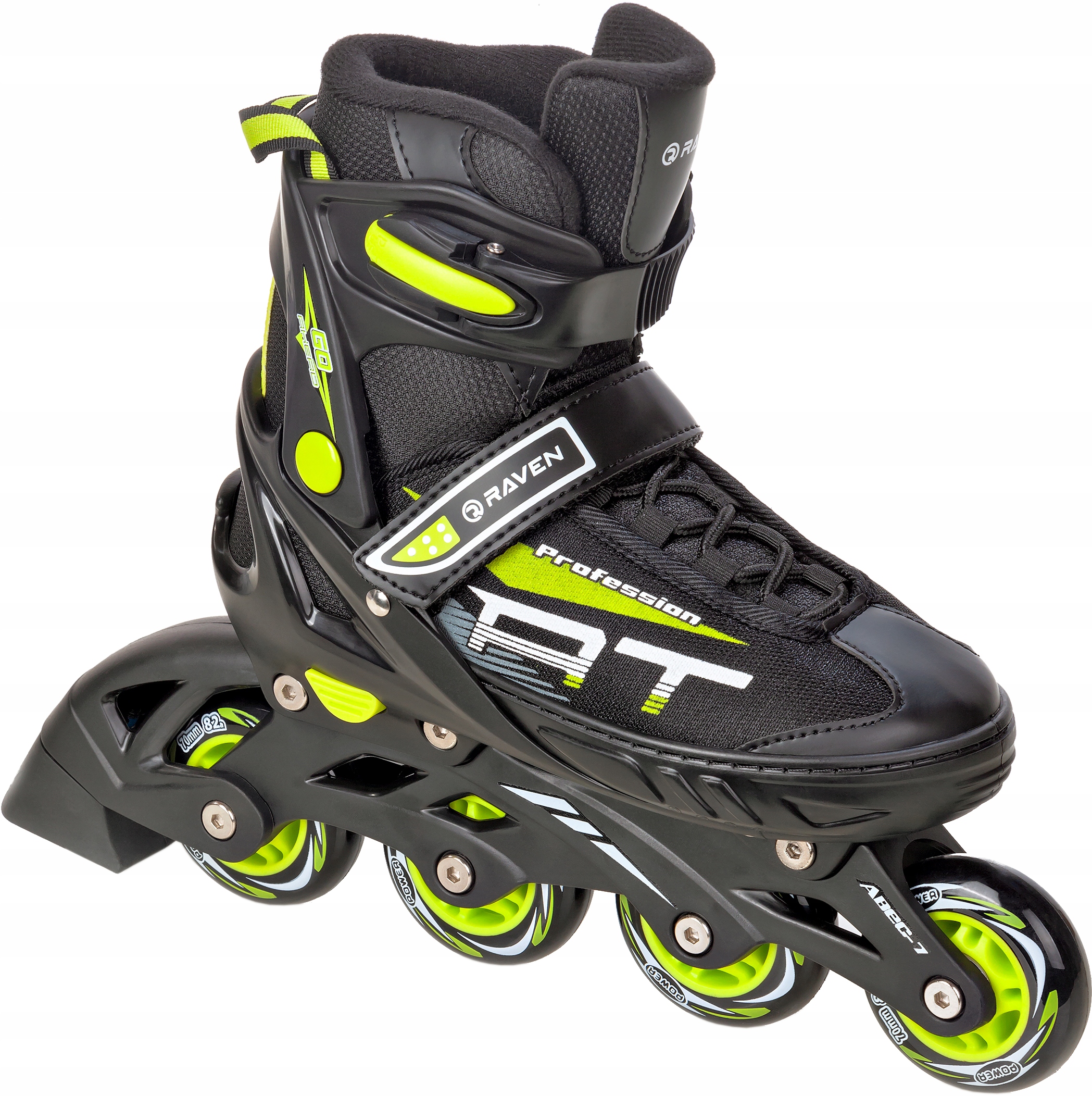 

Rolki Raven Profession Black/Lime 35-39 Kauczuk