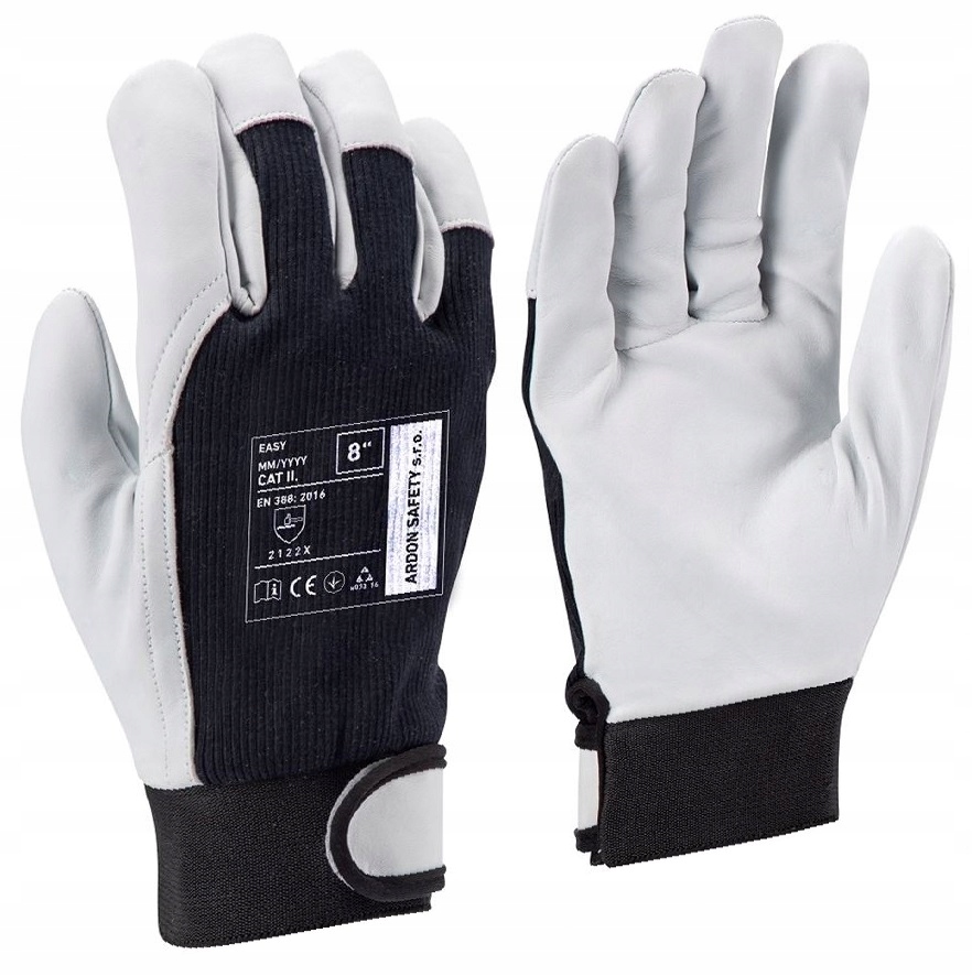 Rękawice Robocze Wzmacniane Skórą Ardon Easy 7/S
