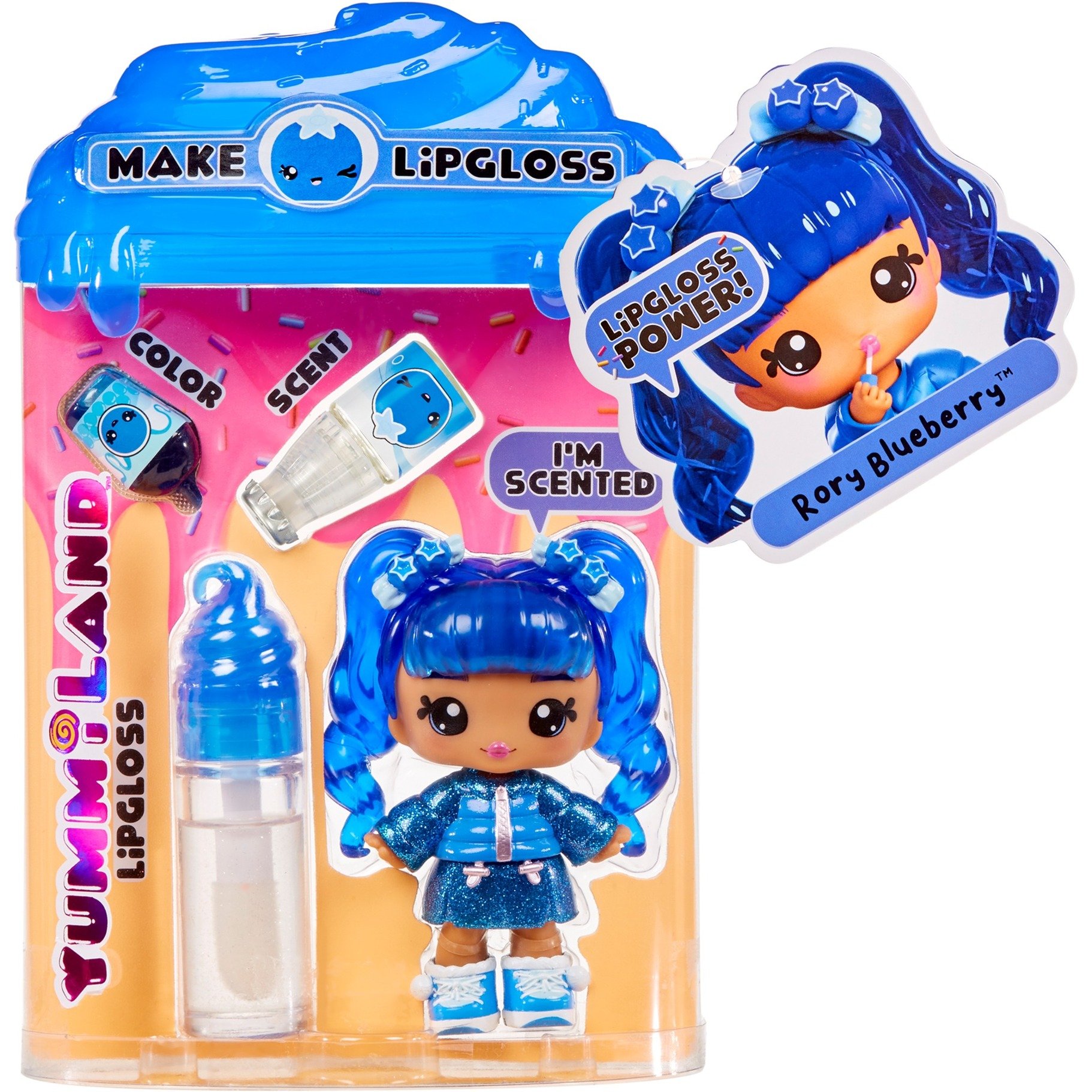 YUMMILAND LIPGLOSS LALKA z BŁYSZCZYKIEM do UST RORY BLUEBERRY