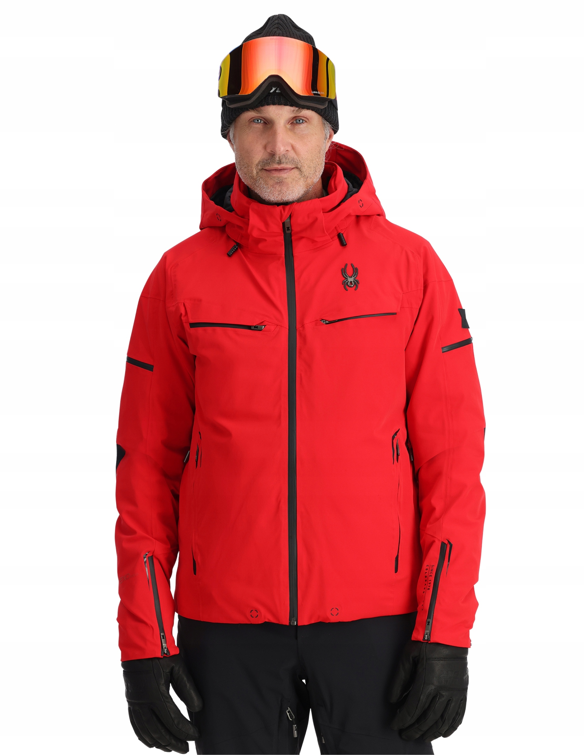Kurtka narciarska męska Spyder Monterosa 30k/30k PrimaLoft Czerwony XXL
