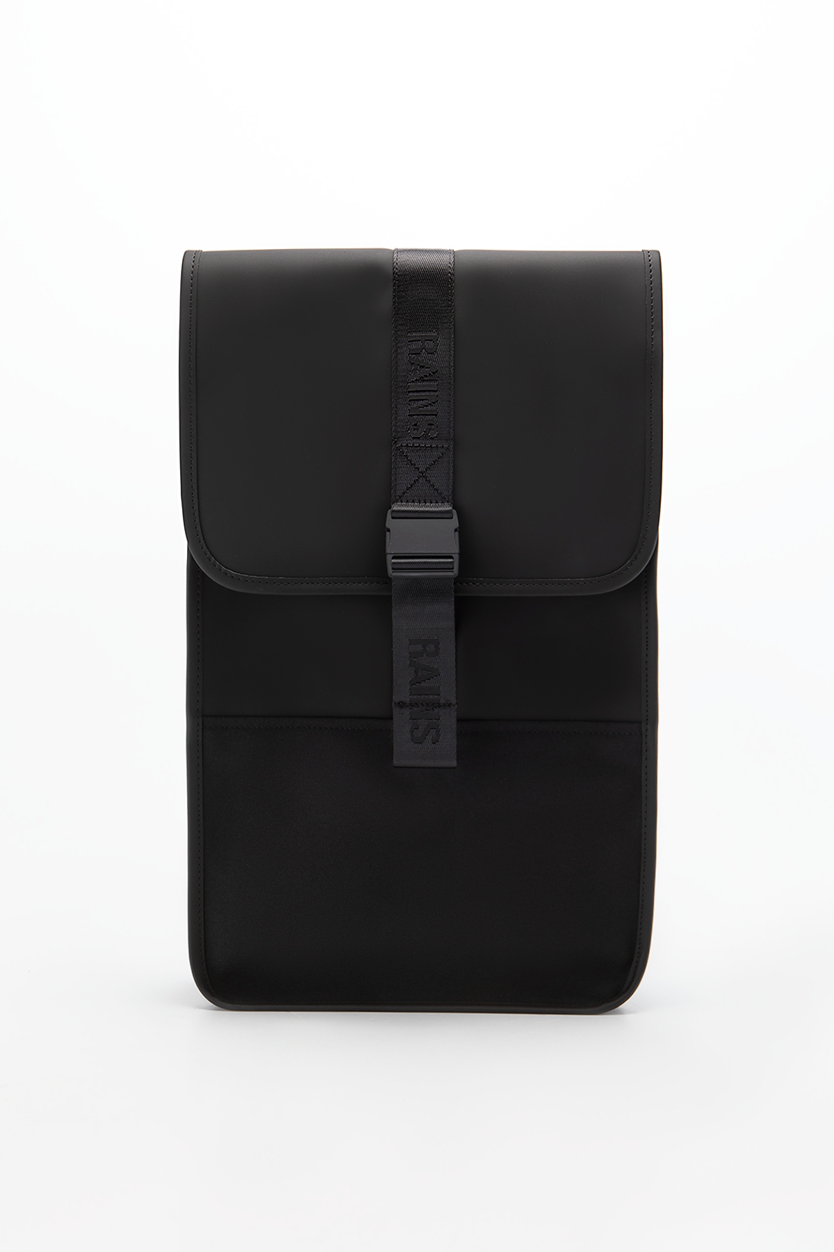 Batoh Rains Unisex, Přihrádka Na Notebook Černá Trail Backpack W3