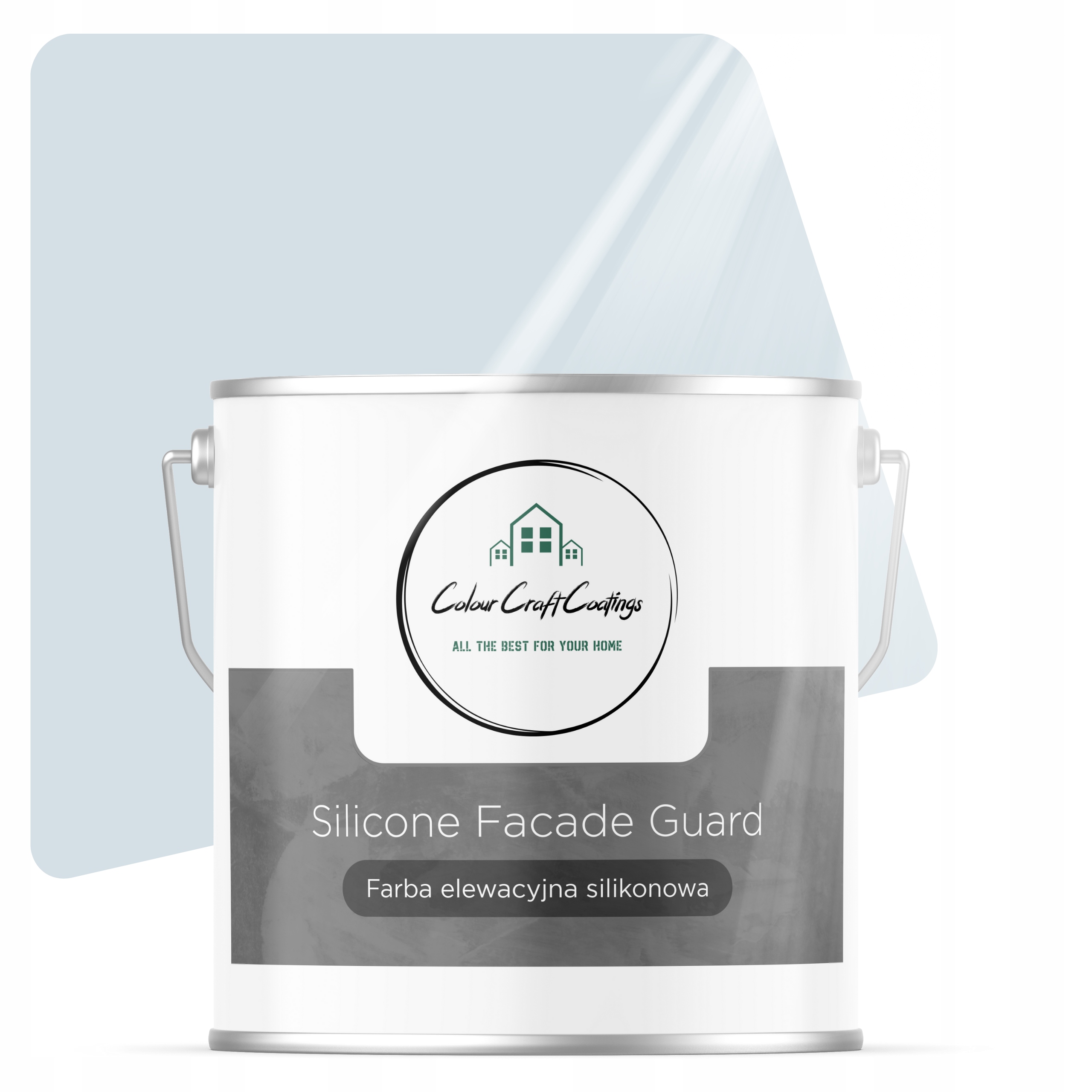 Barva Silikonová Vnější Fasádní Barva Modrá S Šedou 5L F121