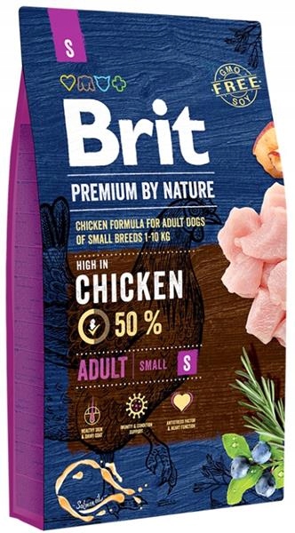 Levně Krmivo Brit Premium by Nature Adult S 8kg