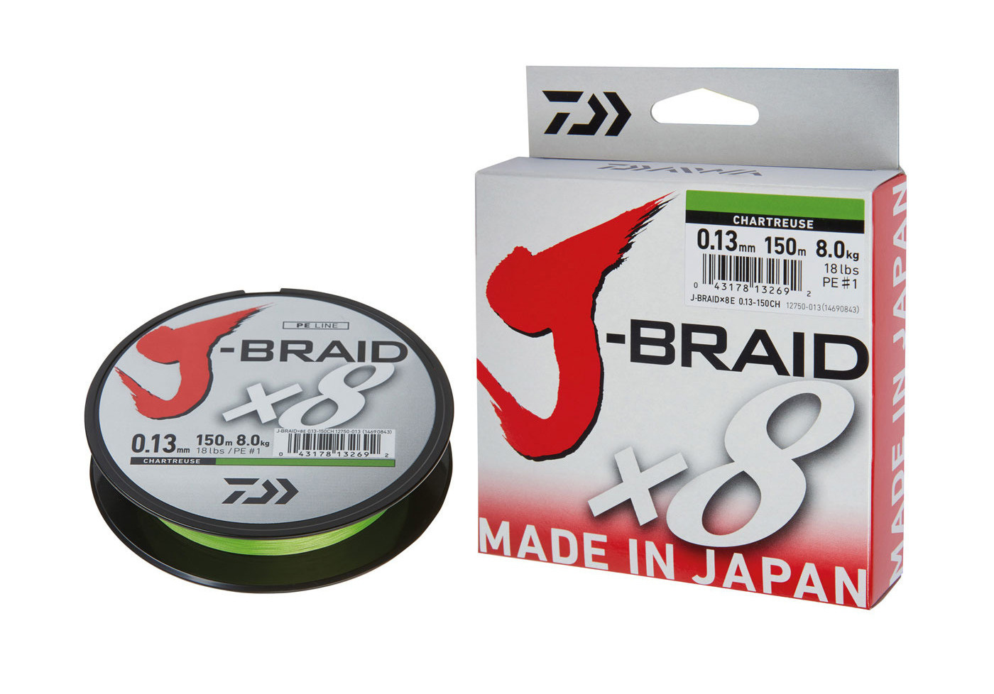 Plecionka Daiwa J-braid Chartreuse 300m-0,06mm