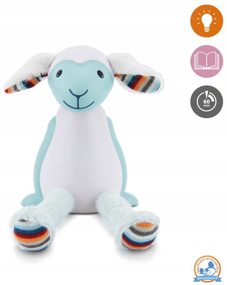Zazu Fin Lampka Owca 2w1 z autowyłączaniem Kolor Niebieski