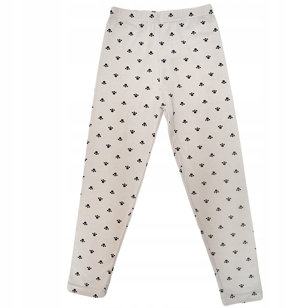 

Szare Legginsy w łapki Getry r.140-152
