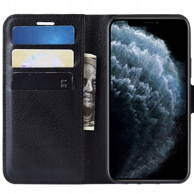 

Etui Z Klapką Portfel Litchi Do Iphone 11 Pro