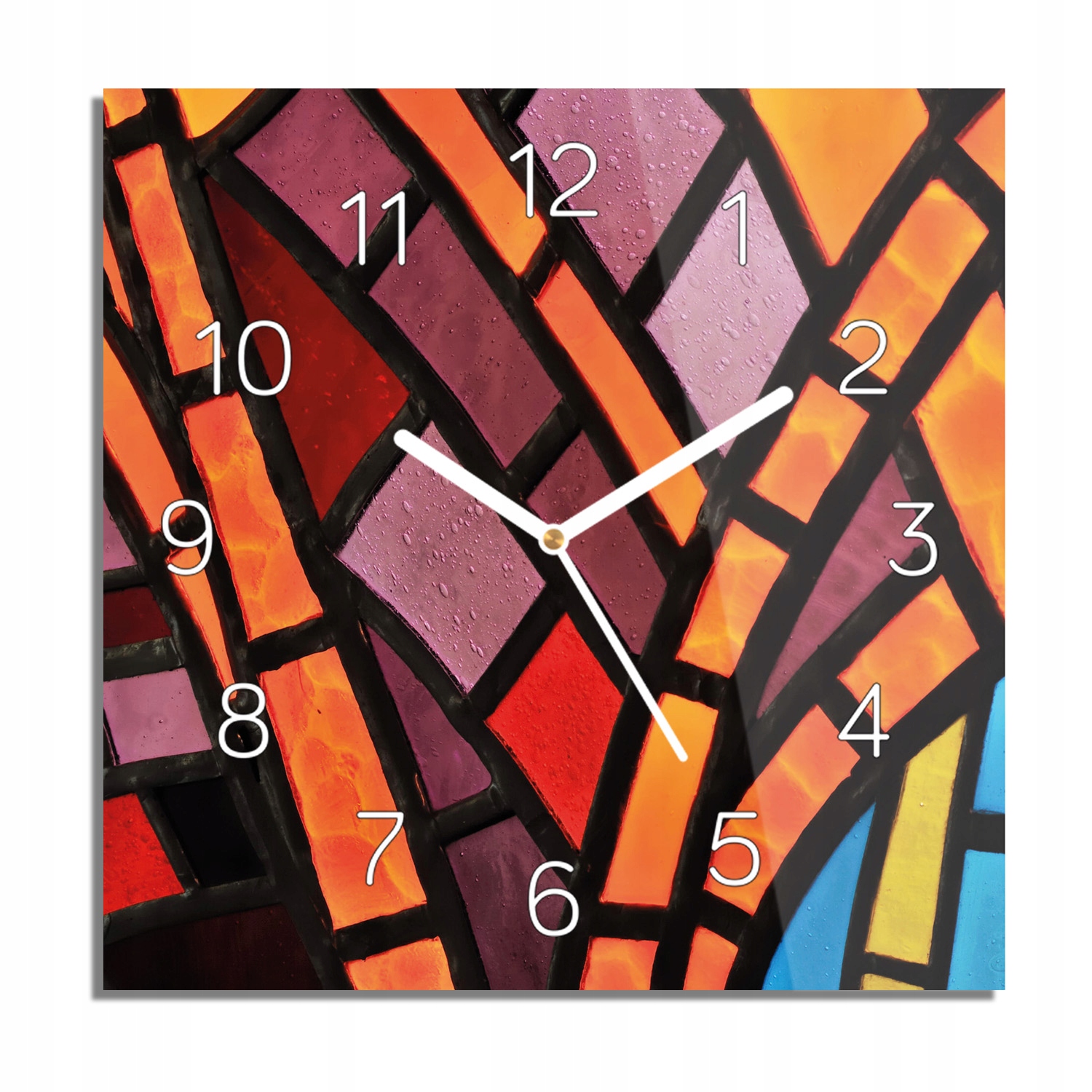 

Witraż okno szkło zegar na szkle z grafiką 30x30