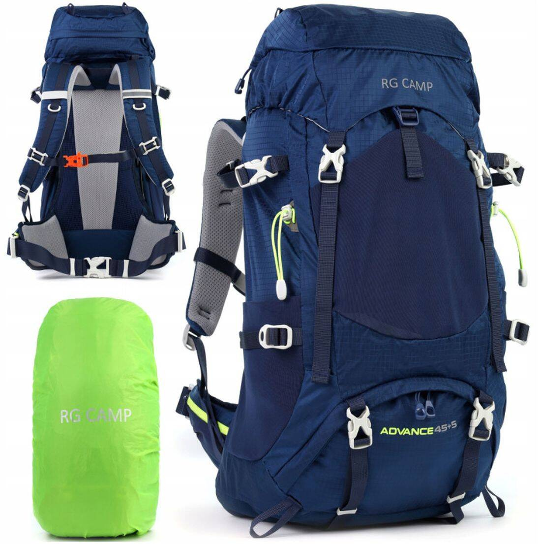 Plecak turystyczny trekkingowy 50 L Rg Camp górski podróżny ze stelażem