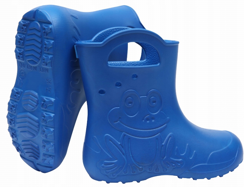 KALOSZE DZIECIĘCE PIANKOWE GUMOWCE 24 25 LEKKIE Kolor niebieski