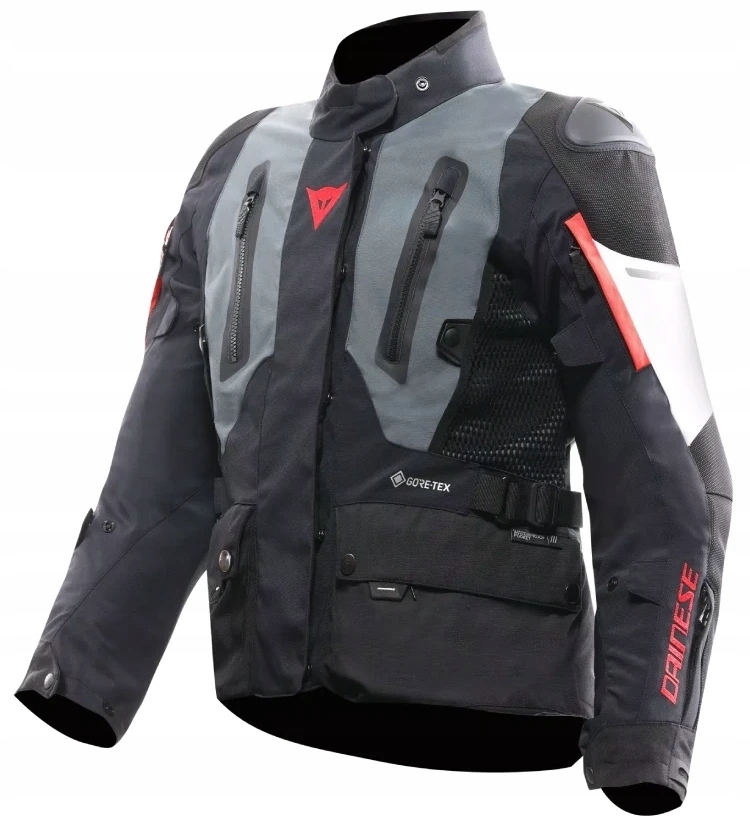 Dainese Carve Master 4 Gtx Grey Čierna Motocyklová Textilná Bunda 50
