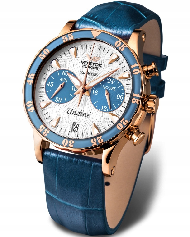 Nové originální dámské hodinky Vostok Europe VK64-515B527 Undine Chrono