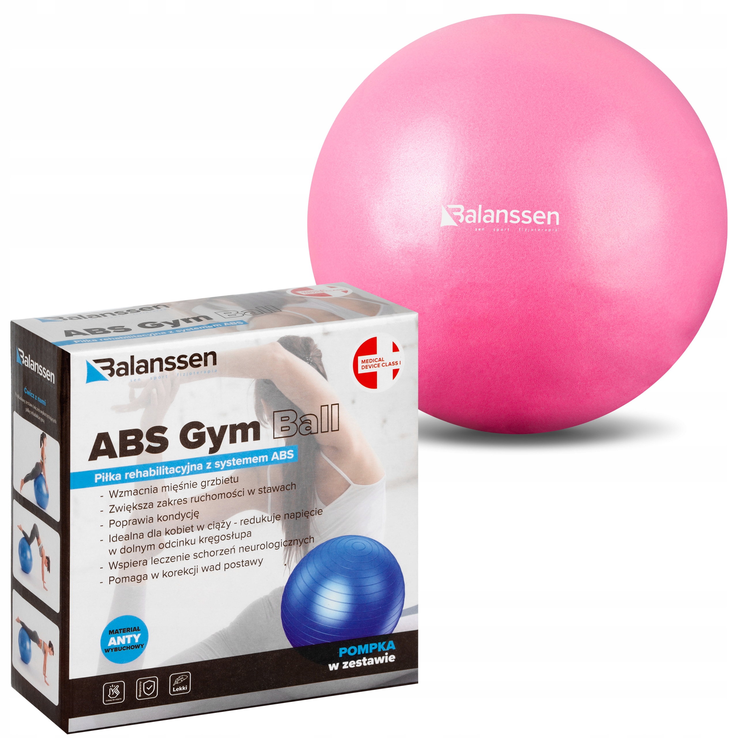 

Piłka Gimnastyczna Rehabilitacyjna Fitness 25 cm