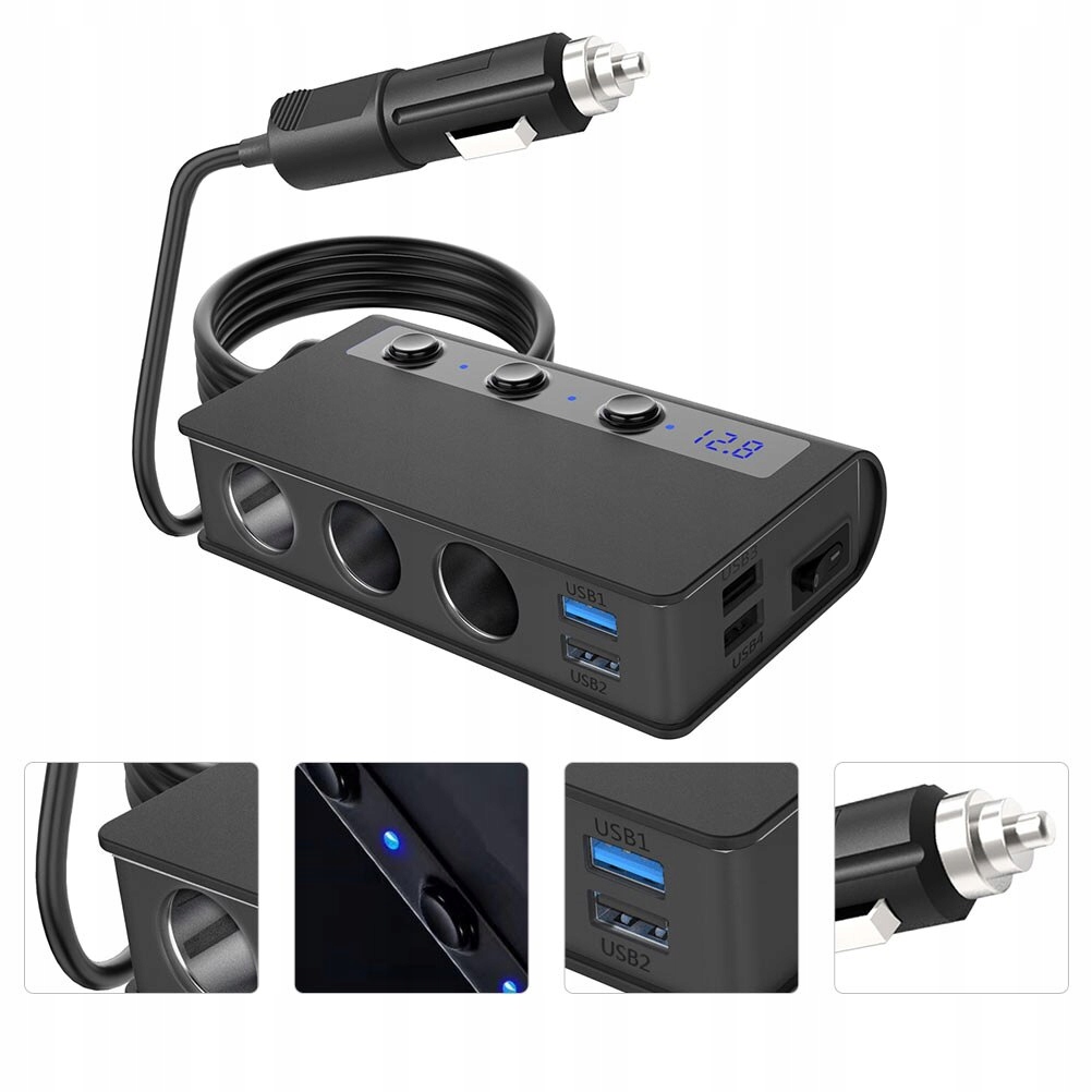 1 шт. автомобильный USB-разветвитель