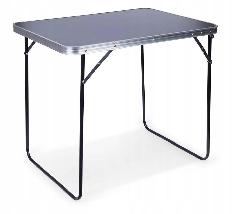 Zestaw Stół Turystyczny Składany Z Dwoma Krzesłami Ogrodowy Wędkarski Duży Długość (cm) 80