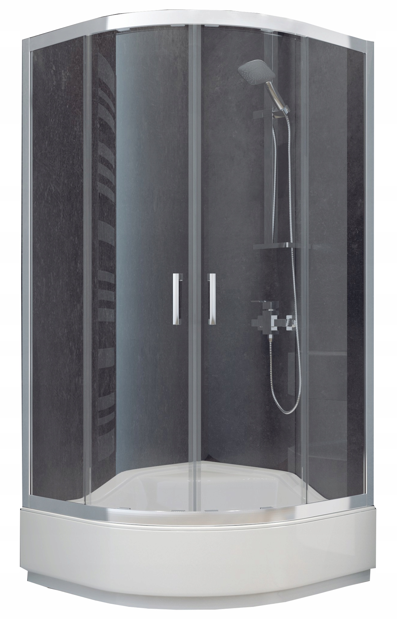 

Besco Modern Kabina Prysznicowa Półokrągła 90x90