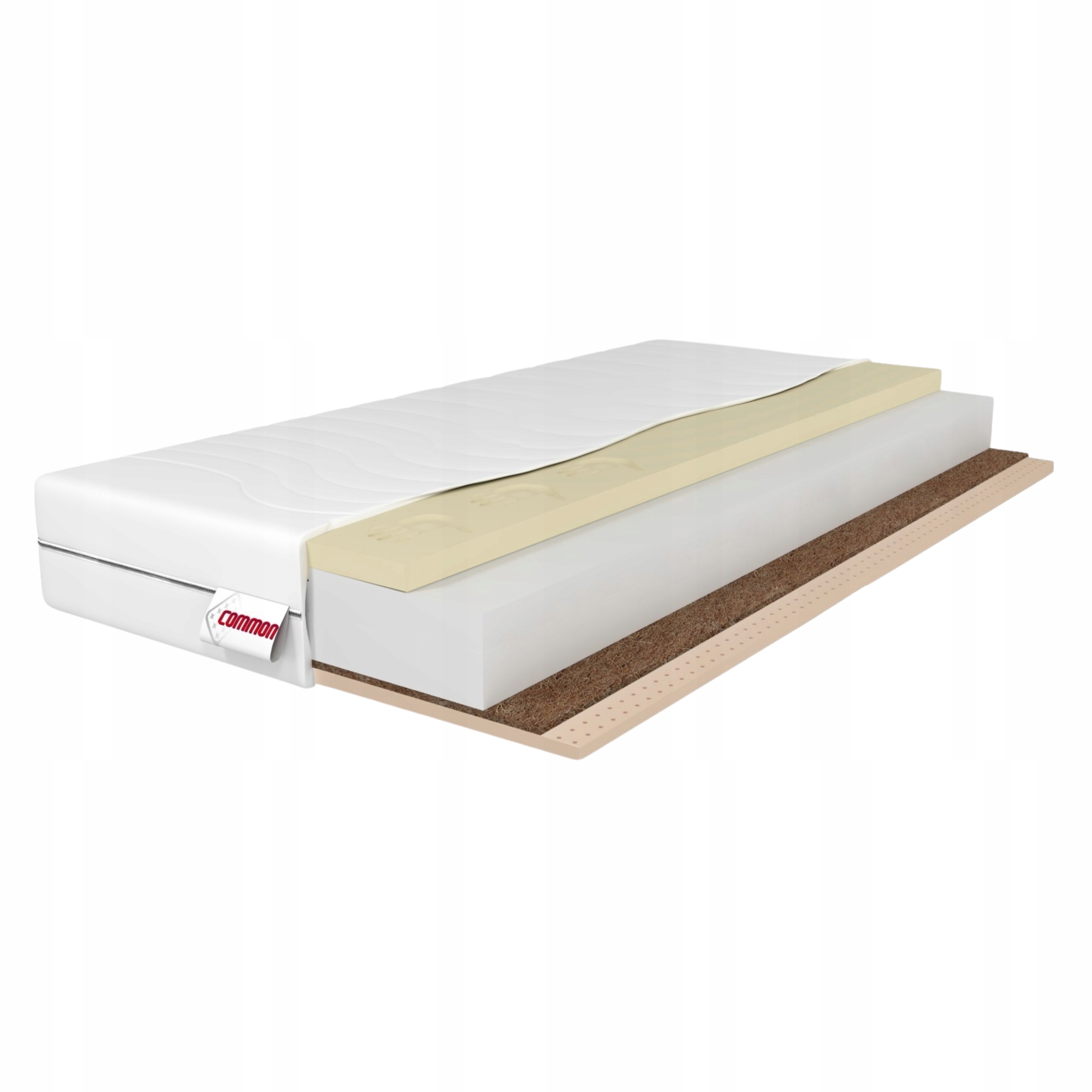 Materac 90x200 Piankowy H3 H4 Tomis 19cm Mata Kokosowa Lateks Ortopedyczny
