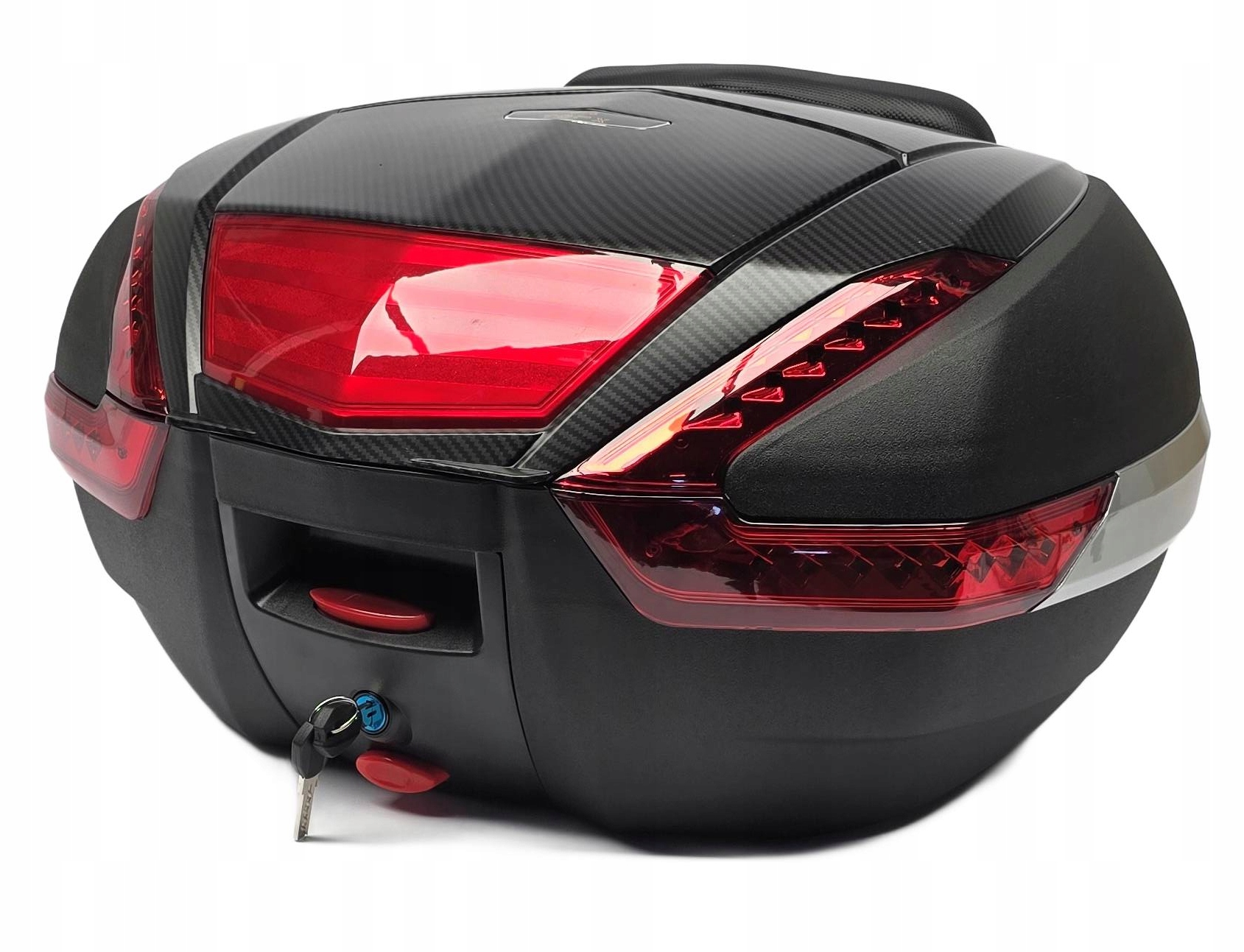 TopX Motocyklový Středový Kufr 48L Opěradlo Deska Pro 2 Přilby 2025