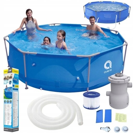 Basen Ogrodowy Stelażowy 300x76 Pompa Łatka Filtr Zestaw 15w1 Model 2025